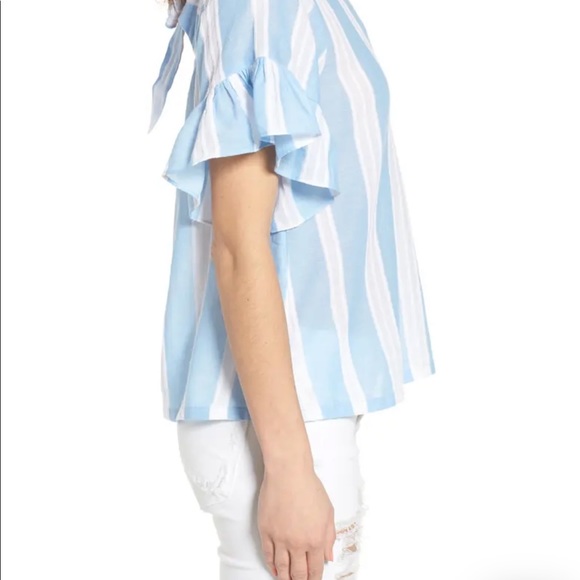 BP Striped Tie Back Blouse - Size XS. - Picture 4 of 11